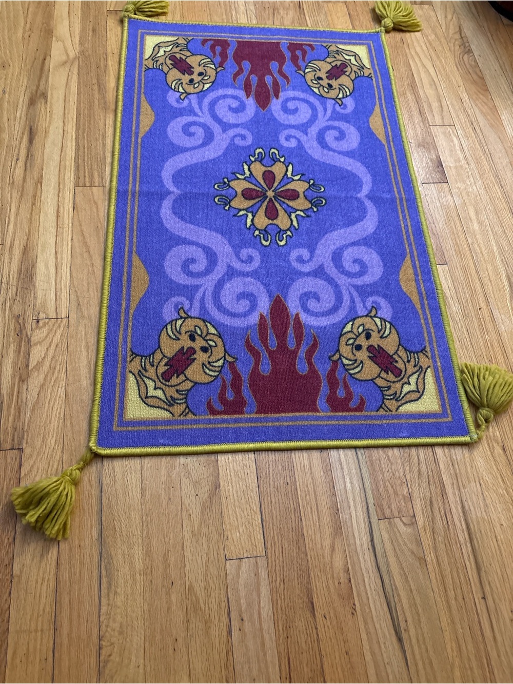 Aladin rug DisneyDecorative Purple Tassel Accent Rug by